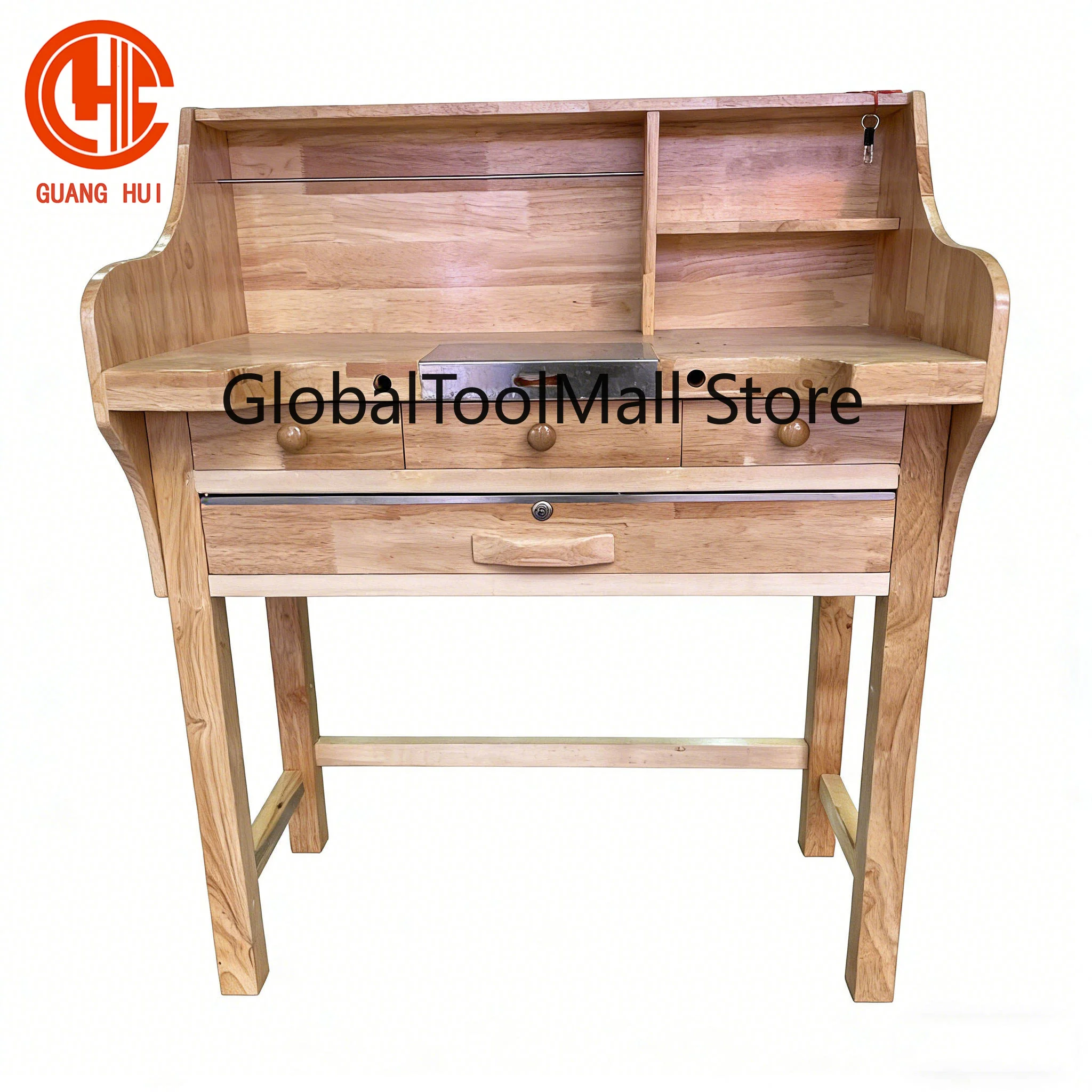 Guanghui Solid Wood Frame New Arrival Jewelry Tools Jewelry Working Table Jewelry Working Bench