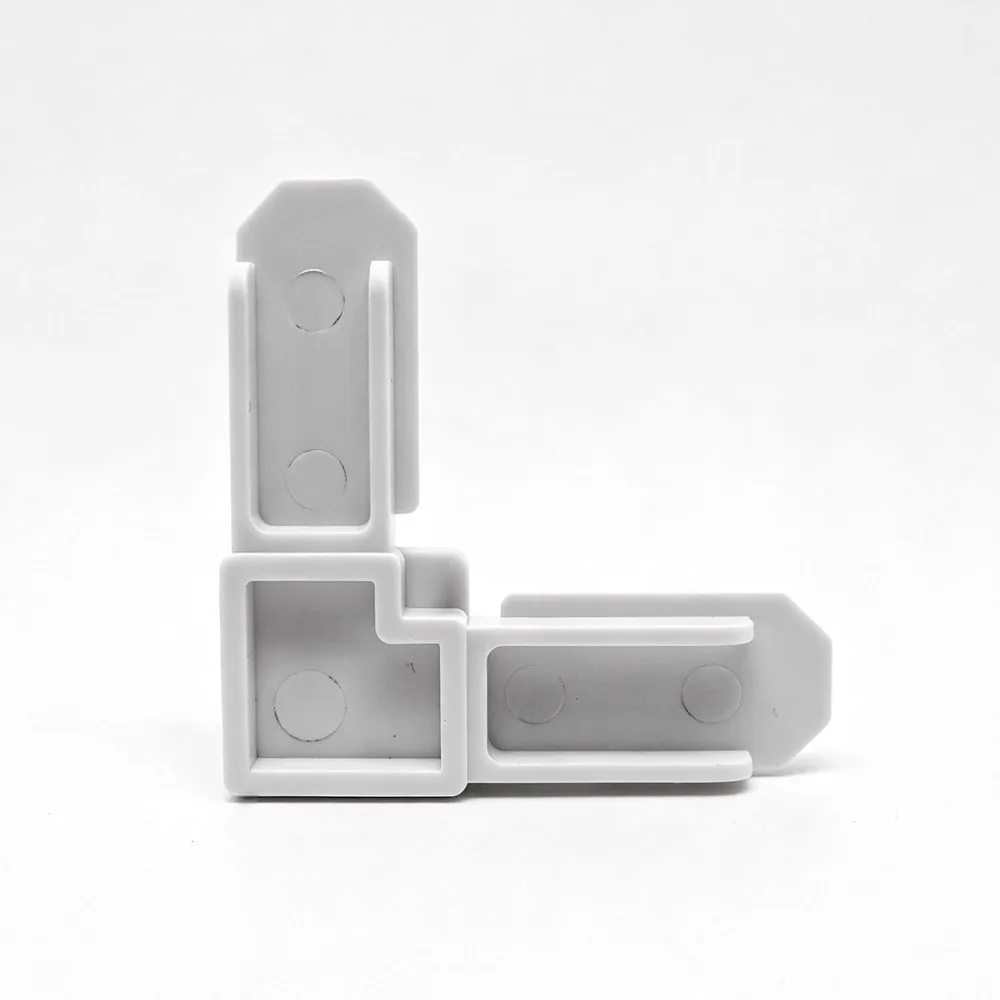 16pcs ABS Screen Frame Corner 90 Degree Angle 5/16 in x 3/4 in Screen Door Corner Plastic White Frame Corner Replacement