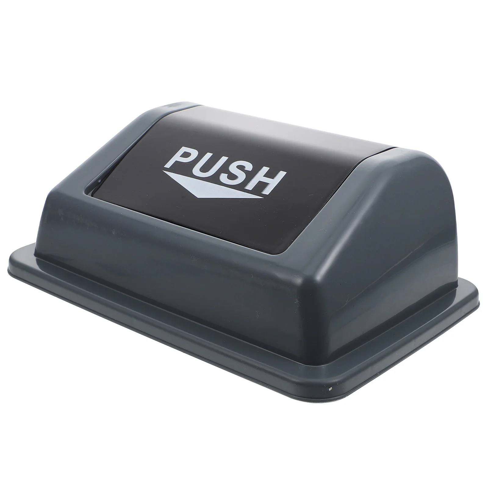 ฝาปิดถังขยะพลาสติกสีเทาขนาดใหญ่ สำหรับถังขยะ 20 ลิตร ป้องกันสิ่งสกปรก ฝาปิดถังขยะแบบพลิก