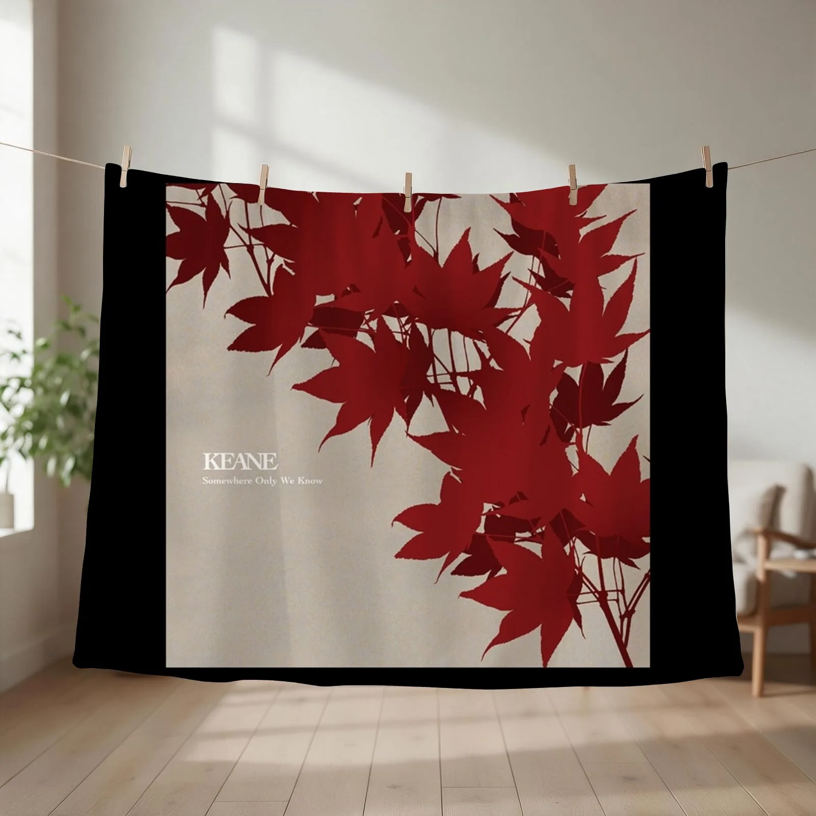 Keane somewhere only we know Throw Blanket couch cozy soft plush fuzzy picnic outdoor blanket