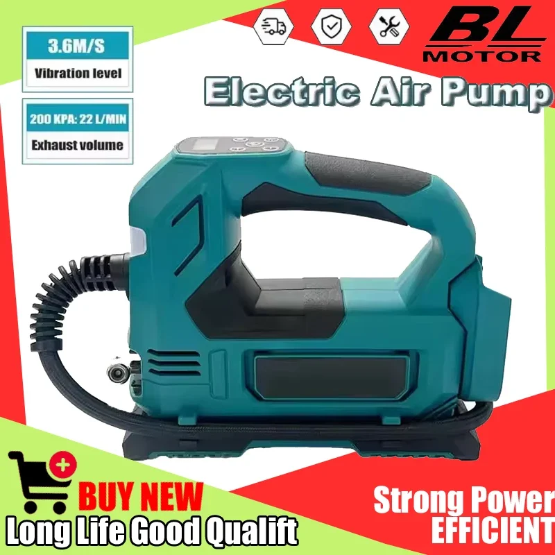 

For Makita 18VBattery Bicycle Tires Ball Fit Makita Portable Cordless Tire Inflator Electric Air Pump Handheld Air Compressor