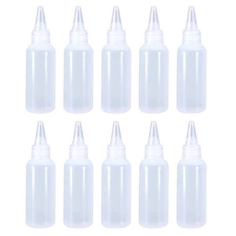 B0KC 1 oz Plastic Small Squeeze Bottles Bottle Safe Small Sauce Bottles