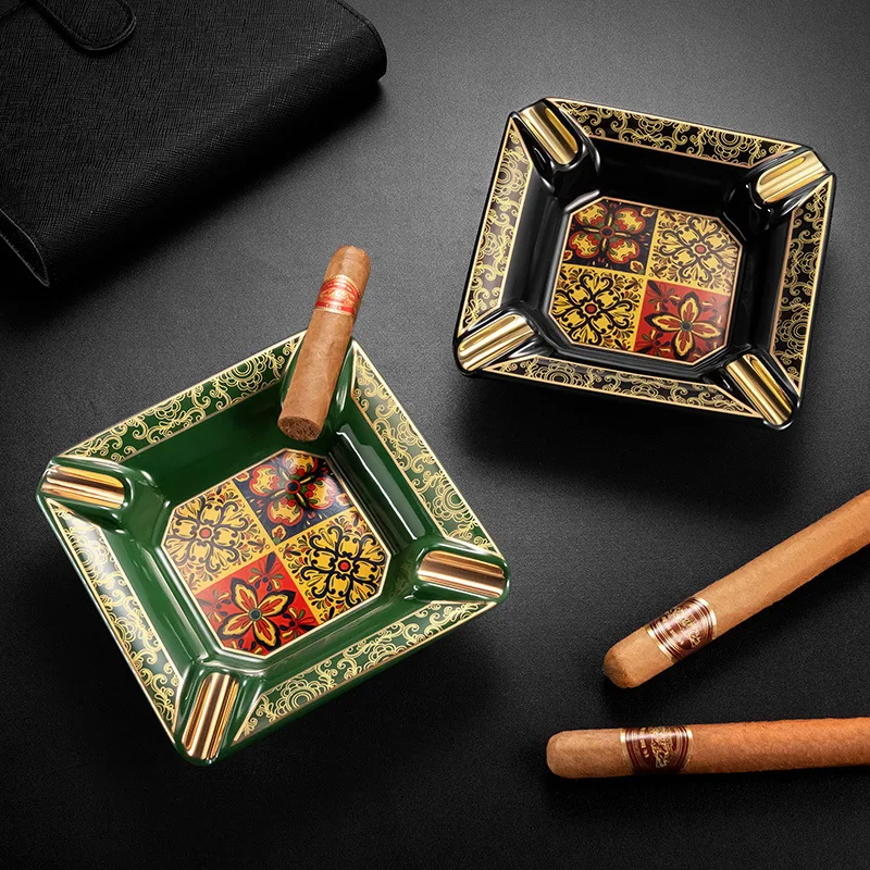 Cigar ashtray large diameter ceramic home living room decoration office desktop ornament CLG-23HH2