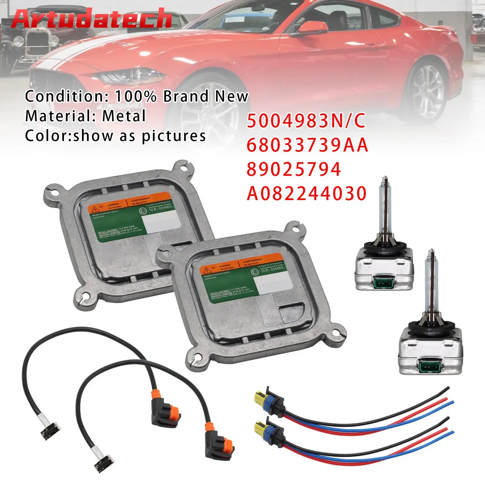 

Artudatech Xenon Headlight Ballast HID Control Unit Module Kit For Ford Mustang 2011-2012 2013 2014 2015 2016 2017 2018 2019