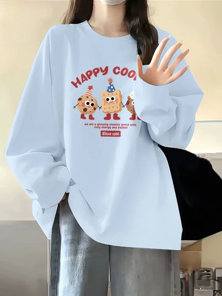 Damska koszulka True Weave, beżowa, modna, z czystej bawełny, luźna, długa, na wiosnę 2025, nowa, cienka, dopasowana, do pracy.