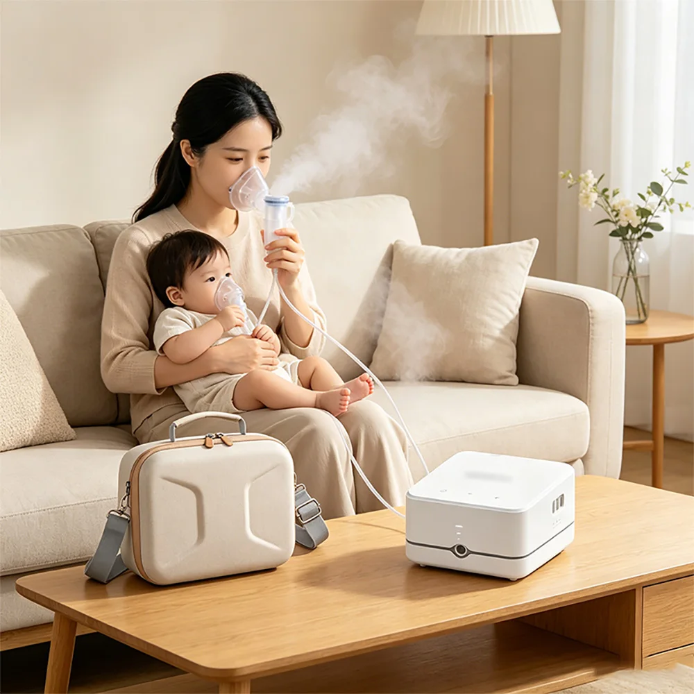 Hard EVA Storage Case for Yuwell 405C 405E Compact Nebulizer Protect Box 405C 405E Small Nebulizer Portable Travel Carrying Bag view 6