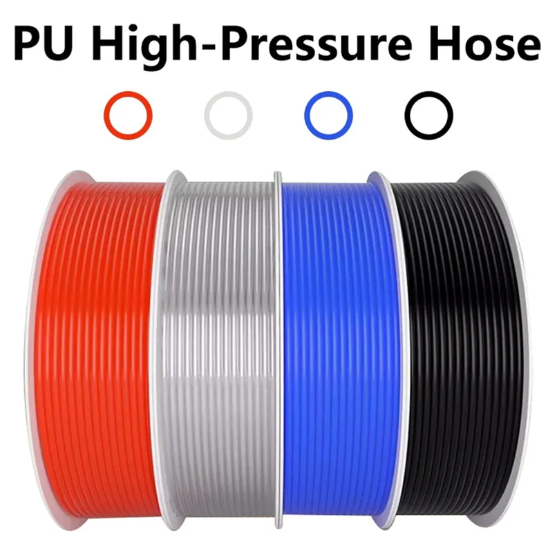 1M PU hose Nylon PU Tube Compressed Air Hose Polyurethane Fittings