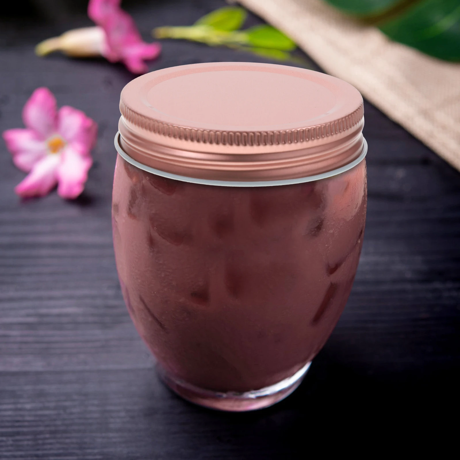 

12pcs Tinplate Mason Jar Lids Leakproof Sealing Canning Covers Sturdy Household Bottle Caps For Fruits Tea Storage Reusable