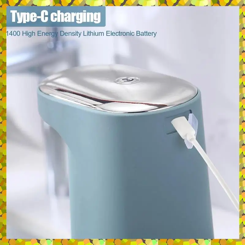 AGLH Automatischer Seifenspender, über USB wiederaufladbar, schaumfrei, handfrei, tragbarer Schaum-Flüssigseifenspender