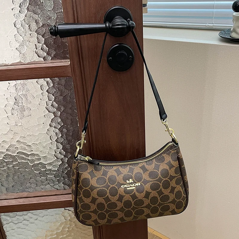 ​2025 Crescent Moon Underarm Bag for Women Vegan Leather Multi-Way Crossbody Shoulder Handbag Fashion Casual Versatile Purse​