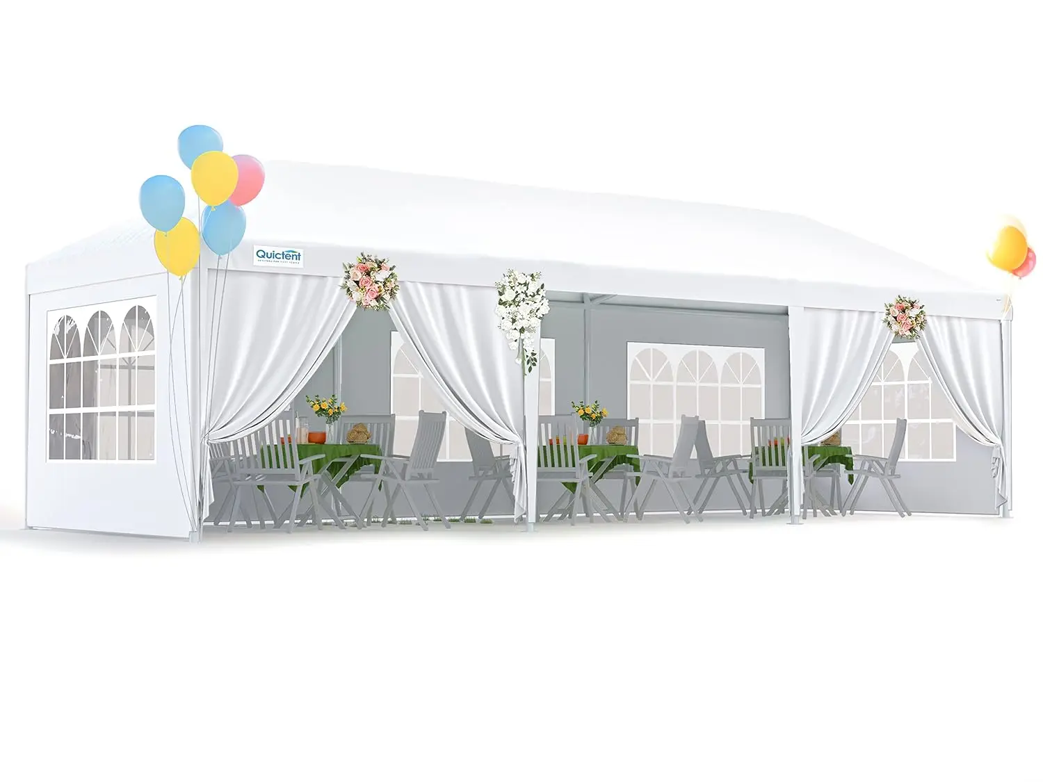 10x30ft Party Tent with Removable Church Sidewalls