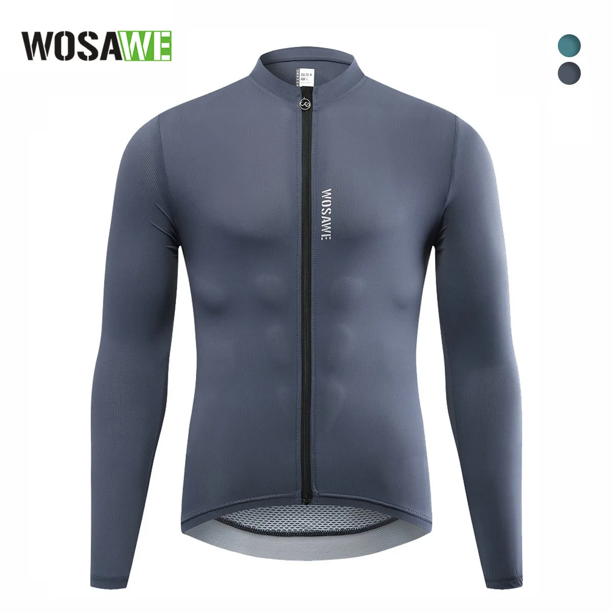 

WOSAWE Men's Cycling Jerseys Long Sleeved Top For Quick Drying Breathable Moisture Wicking Tight Fitting Top BT286