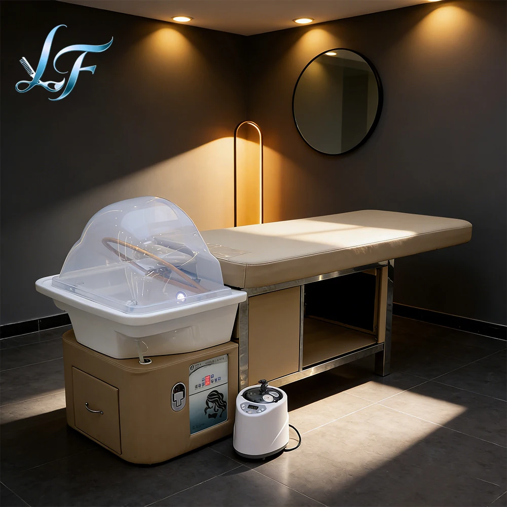

Wholesale Lay Down Water Circulation Extendable Hair Washing Head Spa Beds Massage Shampoo Beds Durable Comfortable Stable High