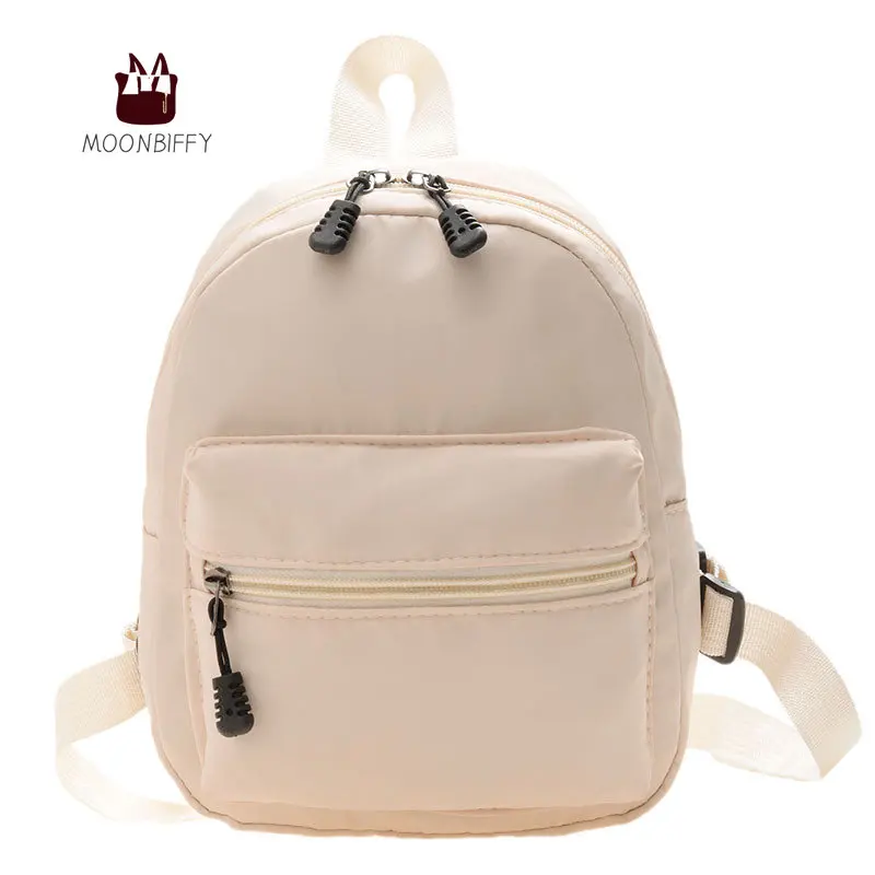 Fashion Nylon Mini Backpack Women Small Travel Bagpack Korea Style School Bag for Teenager Girls Back Pack for Woman