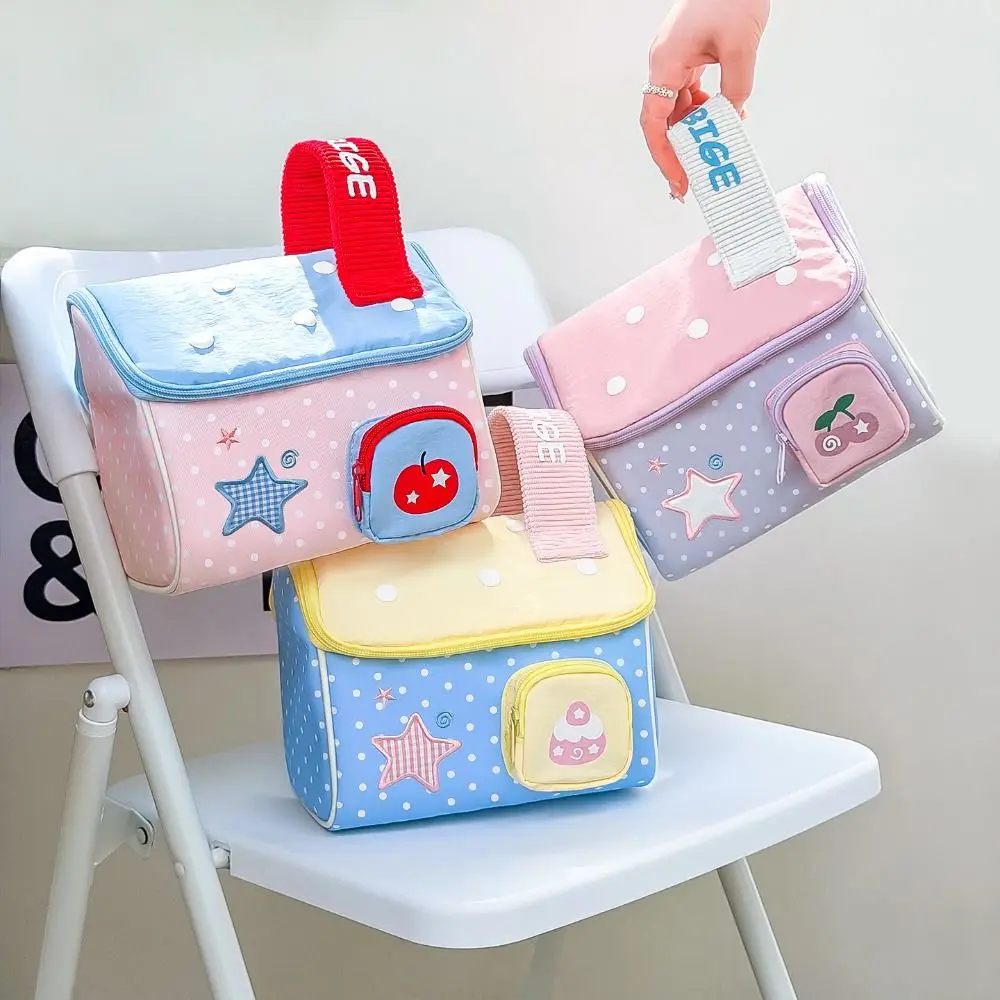 Multi-functional House-Shape Makeup Bag Multi-layer Portable Cosmetic Pouch Large Capacity Makeup Pouch Women Girls