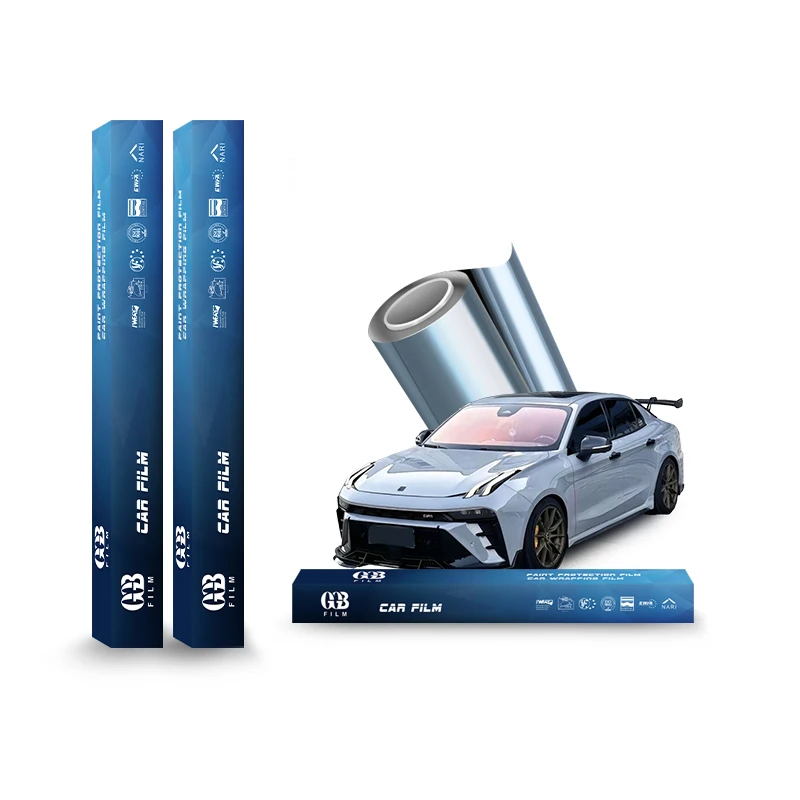 Hochwertiges, satinfarbenes TPU-PPF-Nassinstallations-Vinyl für einfache Autoverpackung mit Luftkanälen und Lackschutzfolie