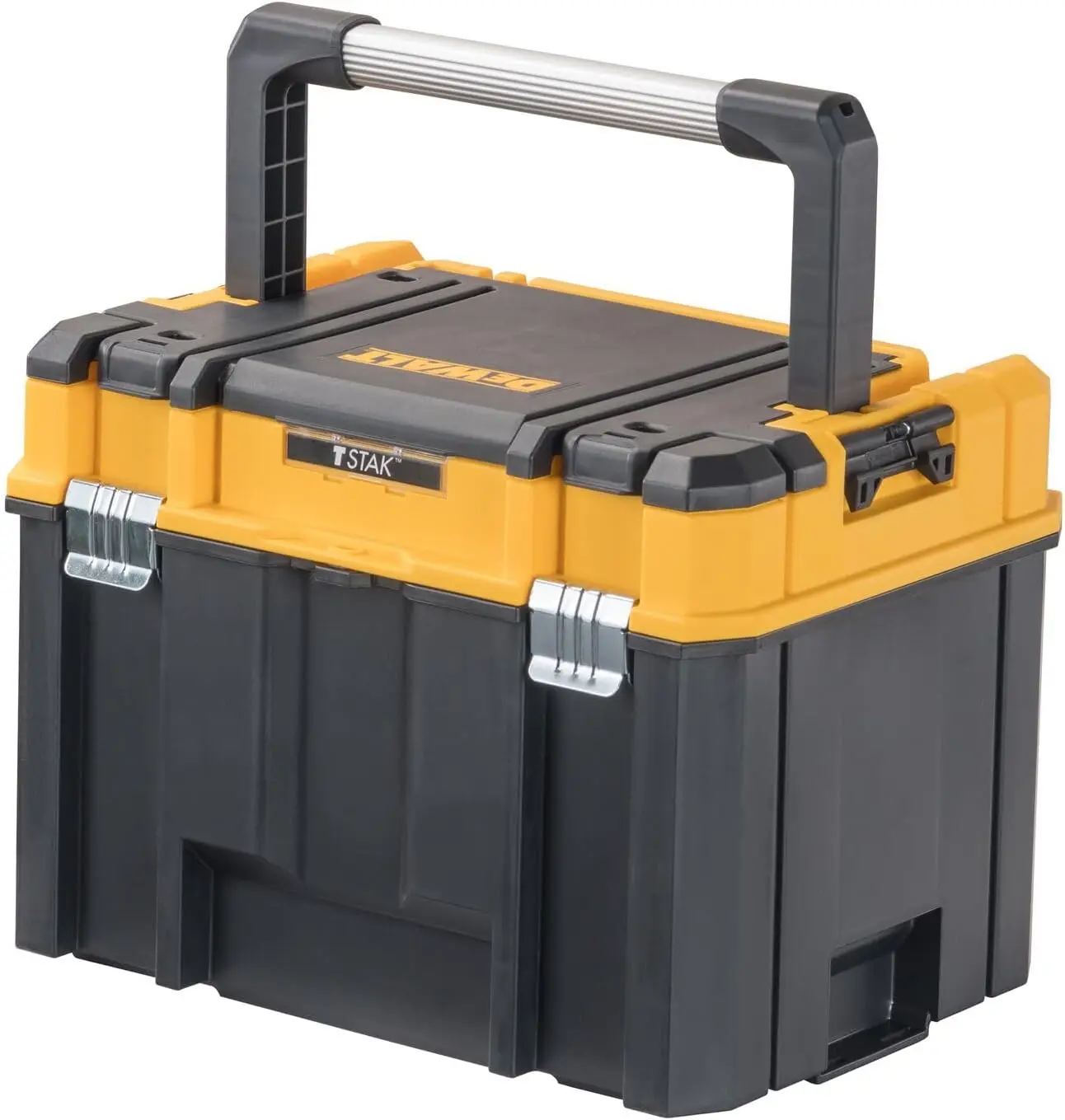 

Extra Large Tool Box with Deep Design, Long Handle, Fixed Dividers for Organization, Water and Debris Resistant