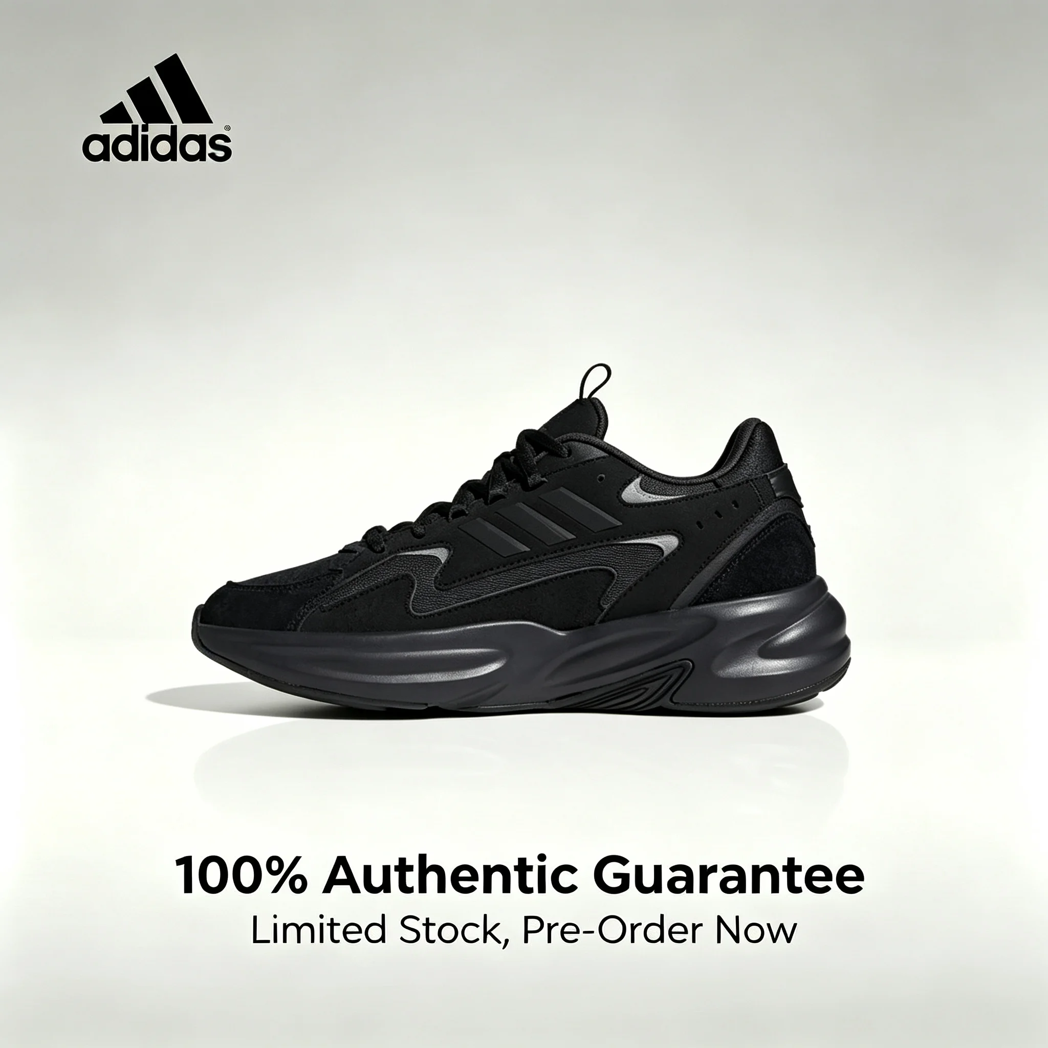 chaussures-de-course-basses-unisexes-adidas-authentiques-ozweego-confortables-et-polyvalentes-baskets-de-style-dad-noires-js3023