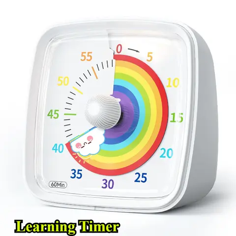 Hot-selling Visual Timer 60 Minutes Countdown Suitable for Children and Adults Silent Classroom Timer for Home and School Clock
