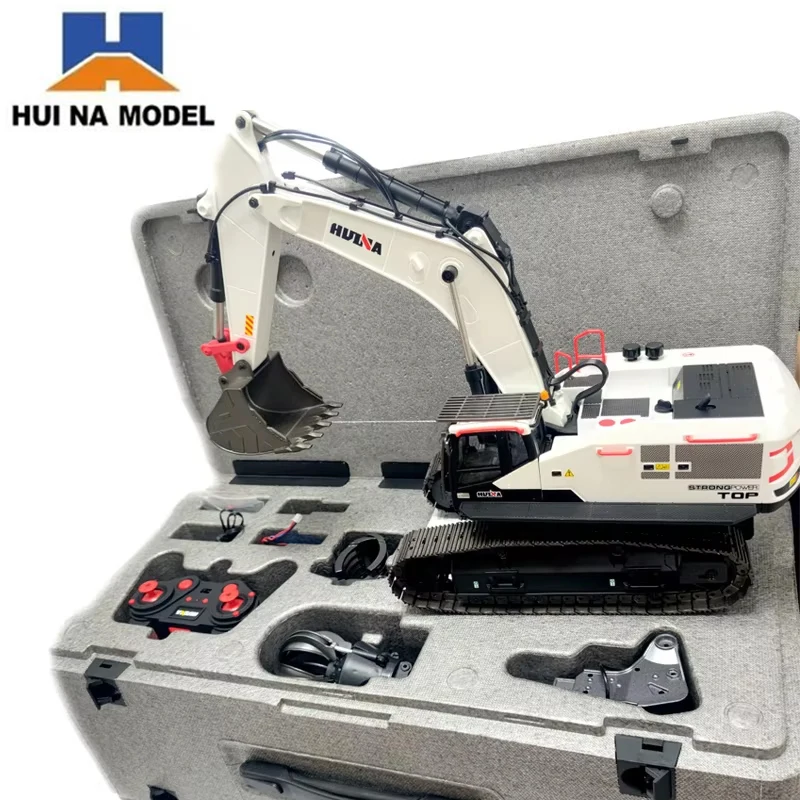 HUINA 1/14 scale 1594 RC excavator 2.4Ghz remote control alloy track simulation engineering vehicle model 594 adult boy toy gift