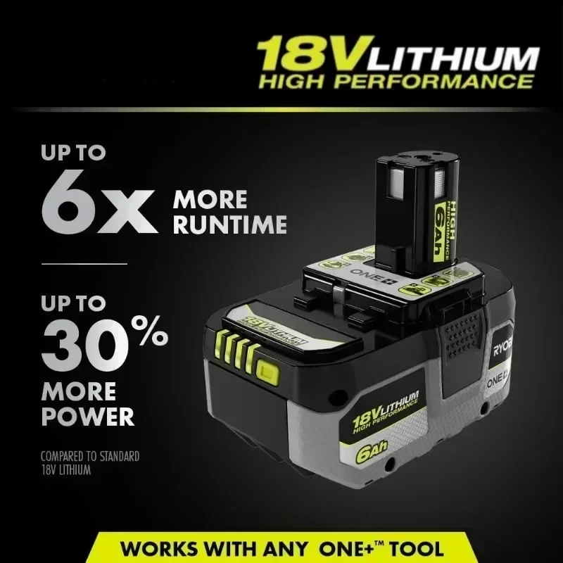 RYOBI ONE+8.0Ah High-performance Lithium Battery, No Memory Effect, Low Self Discharge, Suitable for All ONE+tools