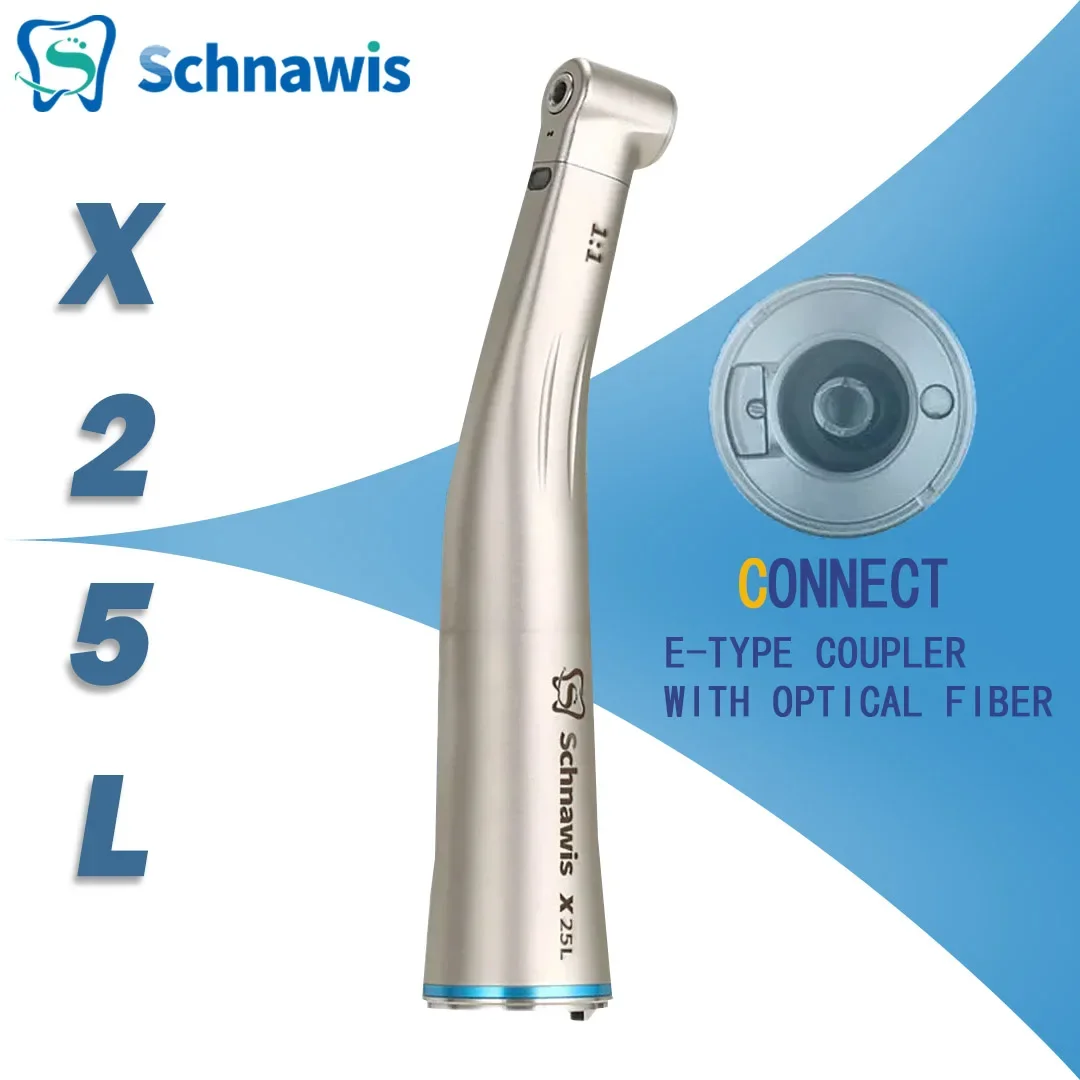 

Dental Contra Angle Handpiece 1:1 Direct Drive Speed Fiber Optic Dentistry Low Speed Handpiece Fit E Type Electric Micromotor