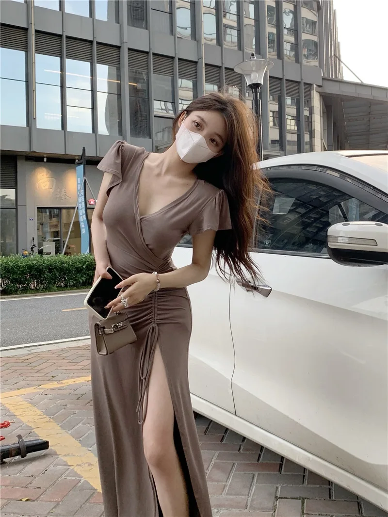 Bodycon vestido festa noite elegante mulher banquete formal recepção celebração casamento noite dança fantasia belas meninas doces