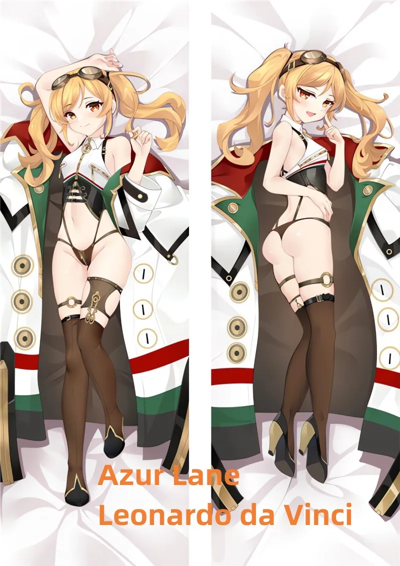 

Dakimakura Anime Pillow Case Azur Lane Leonardo da Vinci Double-sided Print Of Life-size Body Pillowcase Gifts Can be Customized