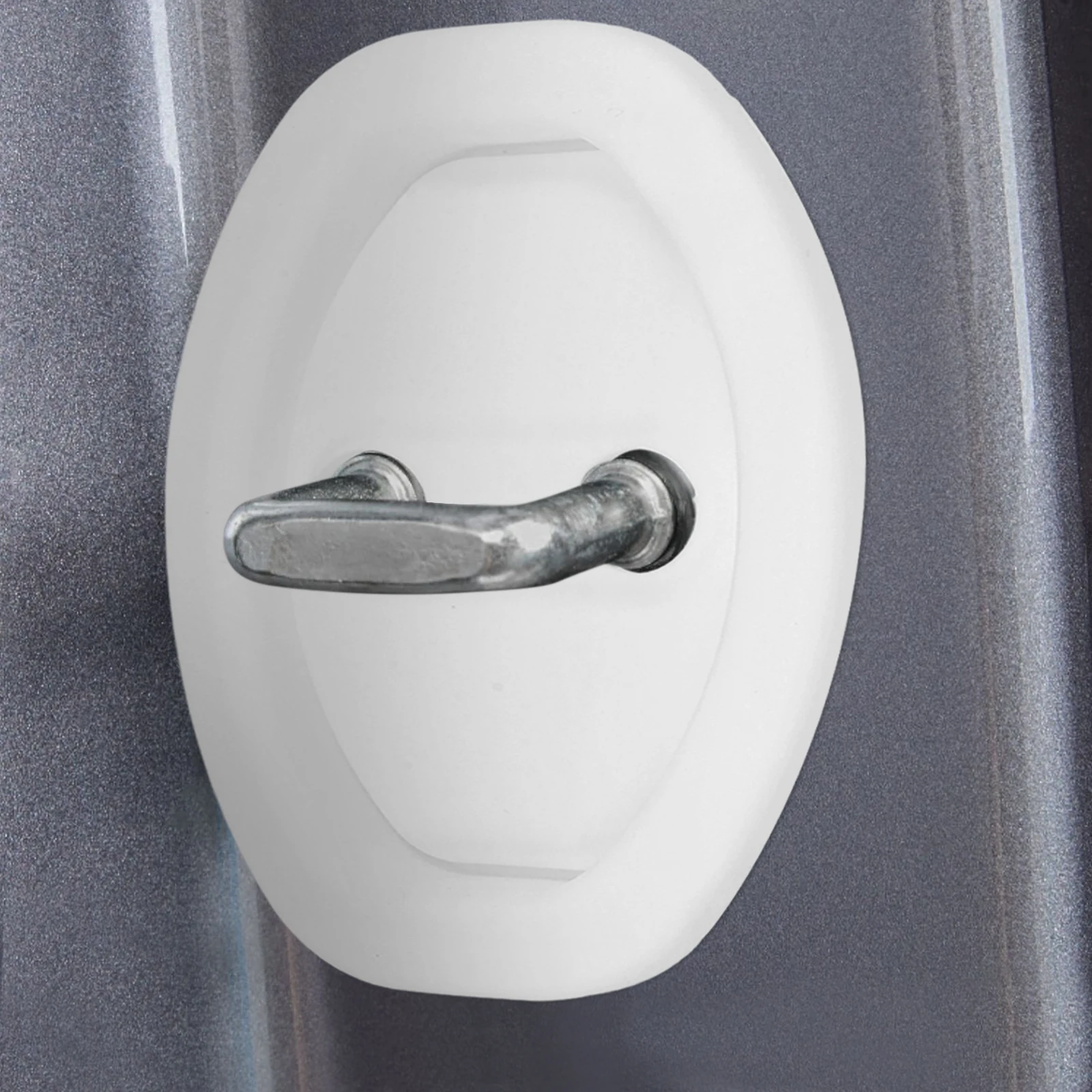 

4pcs Silicone Car Door Latch Protective Cover Thickened Shockproof Pad Universal Fit For Vehicle Door Lock