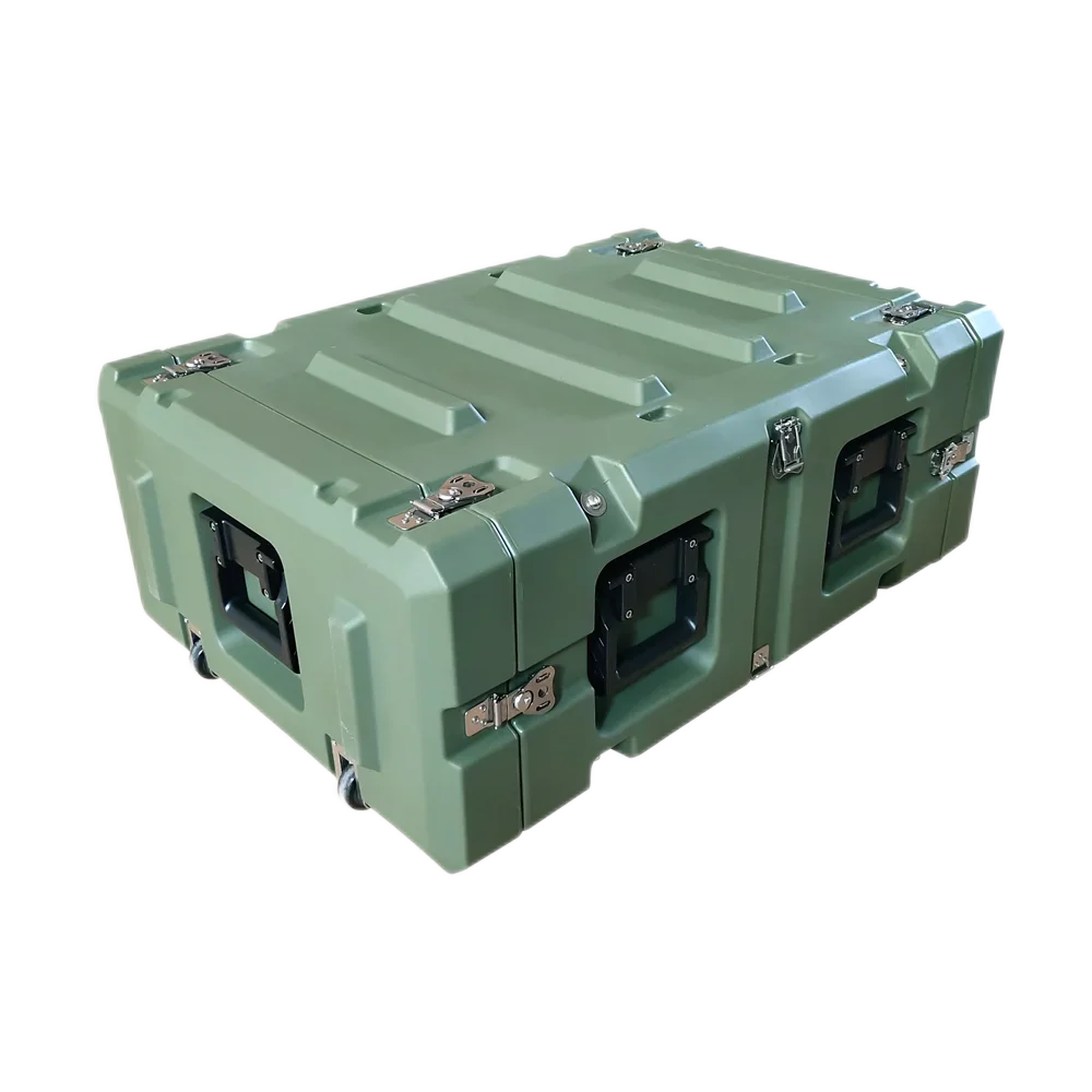 High Quality Outdoor Waterproof IP65 Rotomolded 4U Shock Rack Mount Case