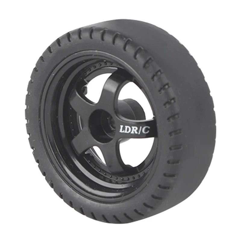 

4 Piece RC Drift Tire Wheel Hard Tyre RC Parts Black For LDRC LD1201 P06 WPL B14 B24 C14 C24 C34 C44 RC Car Upgrade Accessories