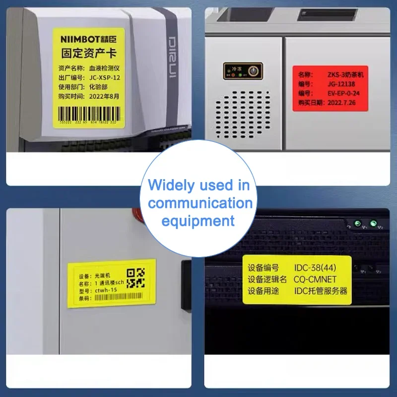 

Niimbot M2/M3 Color Label Printing Paper Thermal Transfer Fixed Asset Barcode Green Red Yellow Self-adhesive Circular Stickers