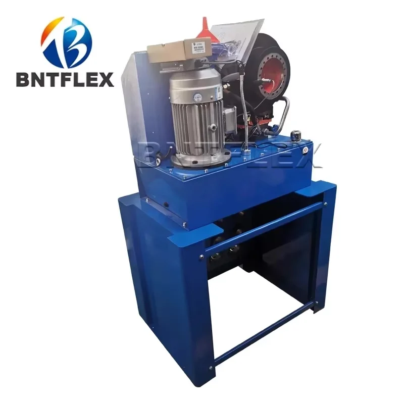 3/16 Inch to 2 Inch Hydraulic Hose Crimping Machine BNTP69 Touch Screen Button Way Type 12 Sets Dies for Rubber Product Making