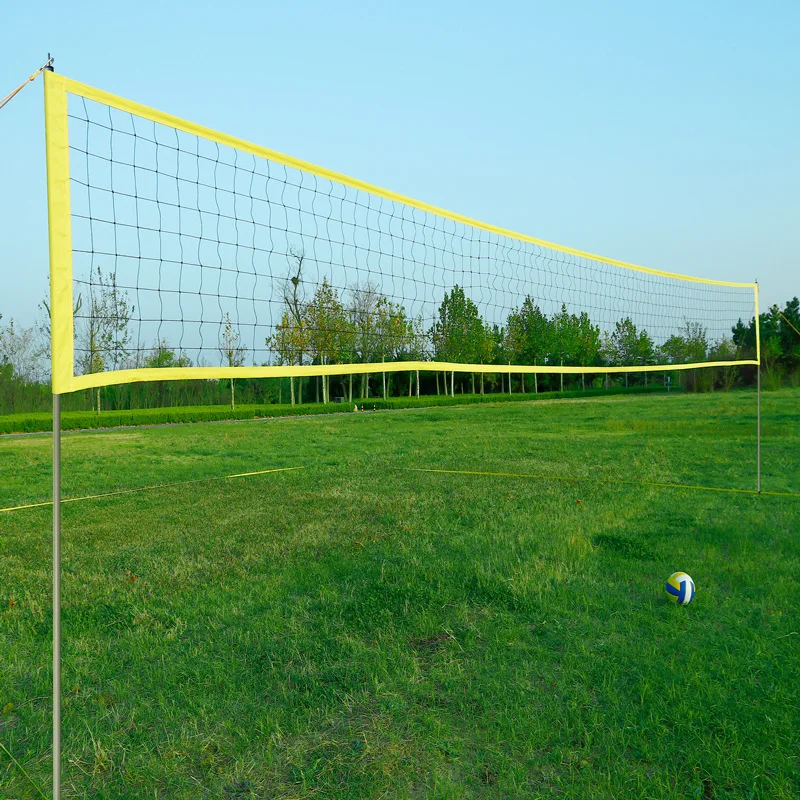 Outdoor Beach Volleyball Net Adjustable Height Volleyball Net Foldable Practice Volleyballs Nets Portable Sports Equipment