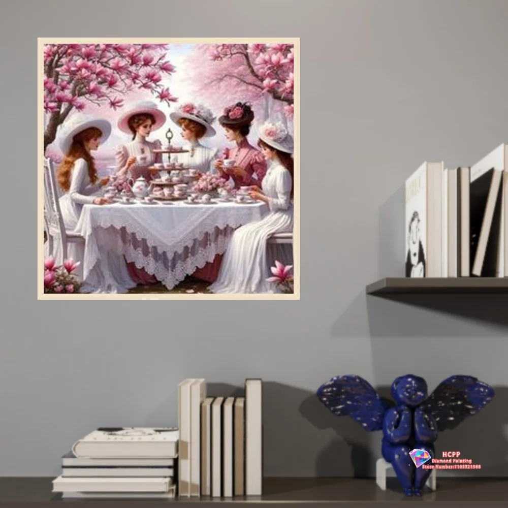 Elegant Noble Woman Flower Diamond Painting Set 5D DIY diamond embroidery cross stitch handmade gift crafts home decoration