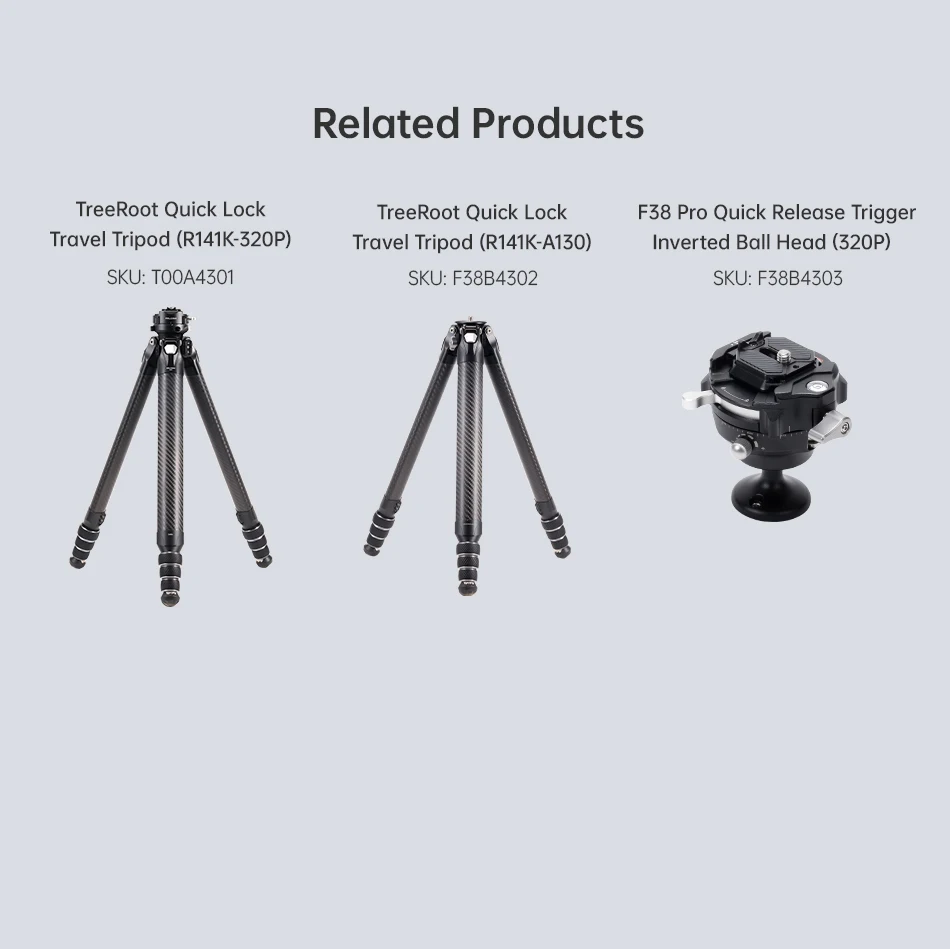 Ulanzi falcam treeroot Mittels äulen modul mit Gewinde oder f38 pro qr Trigger invertierter Kugelkopf für Treeroot Quick Lock Stativ – Detail 7