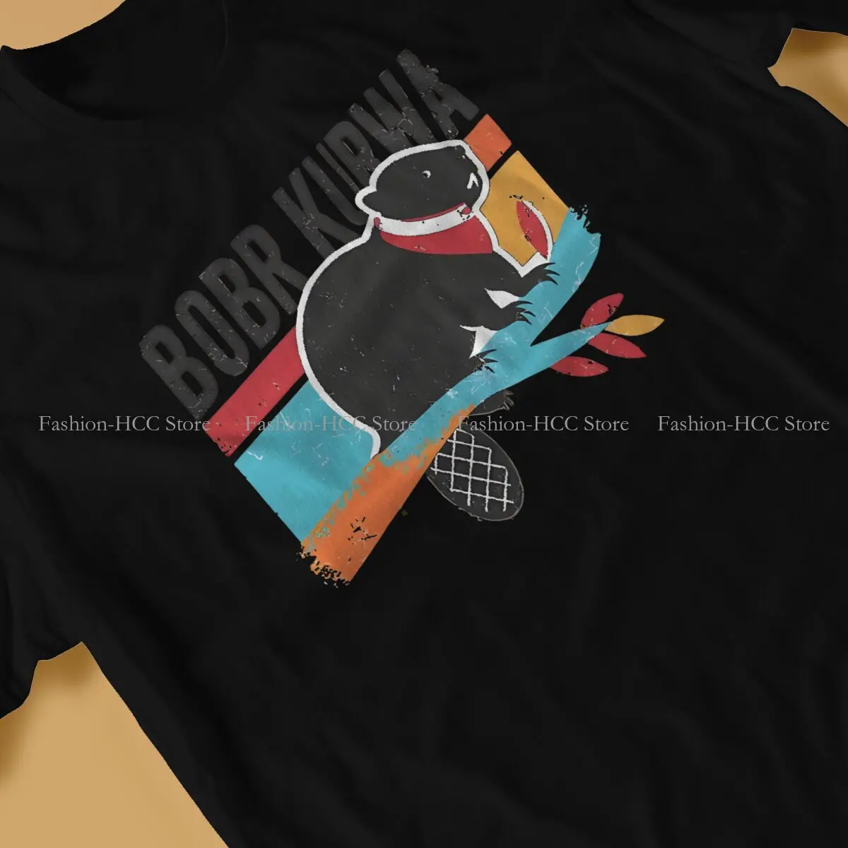 Bober Beaver Cool Tshirt Classic Gothic Men's Tees Tops Oversized Cotton O-Neck T Shirt