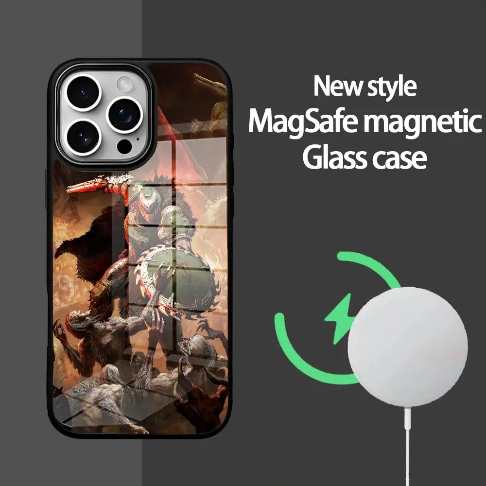 

The Dark Ages Dooms Phone Case For IPhone 16 15 14 13 12 11 Pro Max Plus Mini Magsafe Mirror Wireless Magnetic Cover