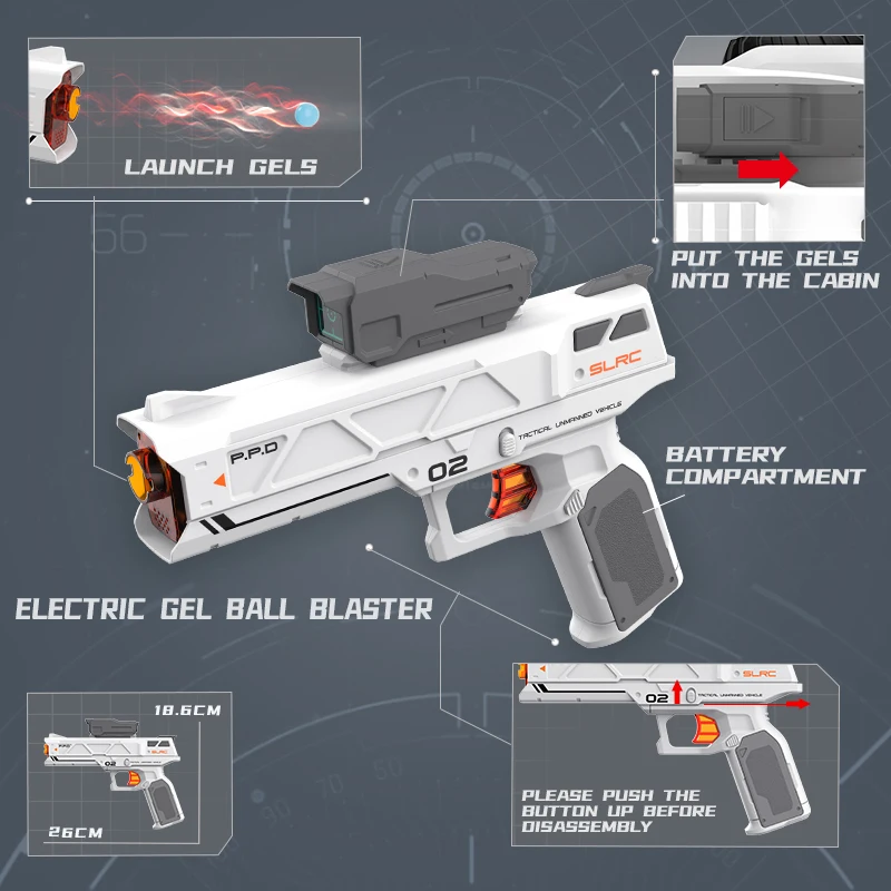 2IN1 RC Car Tank Toy Gun 1/14 Gel Ball Blaster Spray Water Bomb Star War Vehicle Shooting Electric Vehicle Children Toy Boy Gift