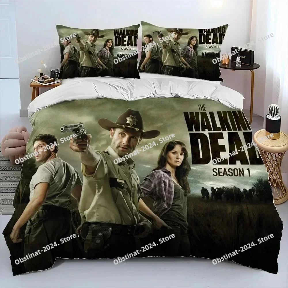 

Horror TV The Walking Dead Lincoln Bedding Set Duvet Cover Bed Set Quilt Cover Pillowcase Comforter king Queen Size Boys Adult