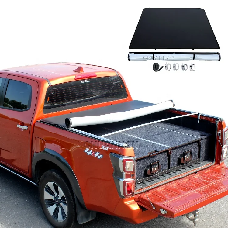 

Крутой автомобильный мягкий свернутый низкопрофильный чехол Great Wall Wingle 5, чехол Tonneau для Hilux Single Cab Triton 2024, чехол для грузовика