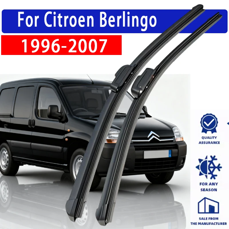 

Car Wiper Front Wiper Blade 22"+21" For Citroen Berlingo 1996-2007 2002 2003 2004 2006 Front Windshield Windscreen Front Window