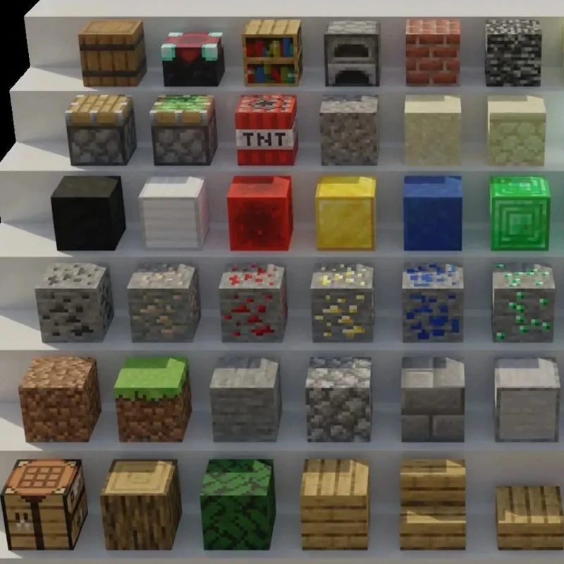 Hot Sale Available 300+ Styles Minecrafte Magnetic Blocks Building Bricks MC Kids DIY 2x2CM 6-Sided Magnetic Blocks Minifigures