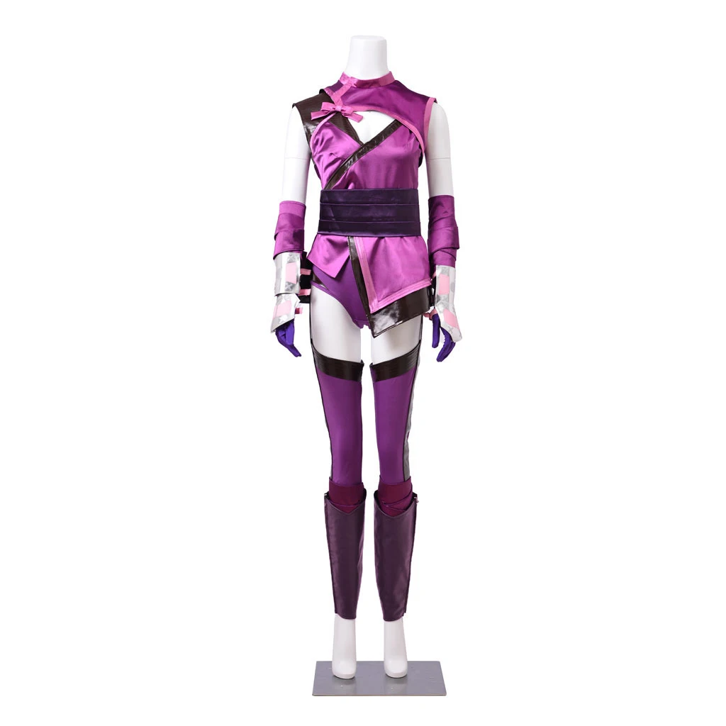 

Cosplayitem Game Mortal Kombat Mileena Cosplay Sexy Costume Purple Combat Suit Women Halloween Carnival Party Cosplay Costume