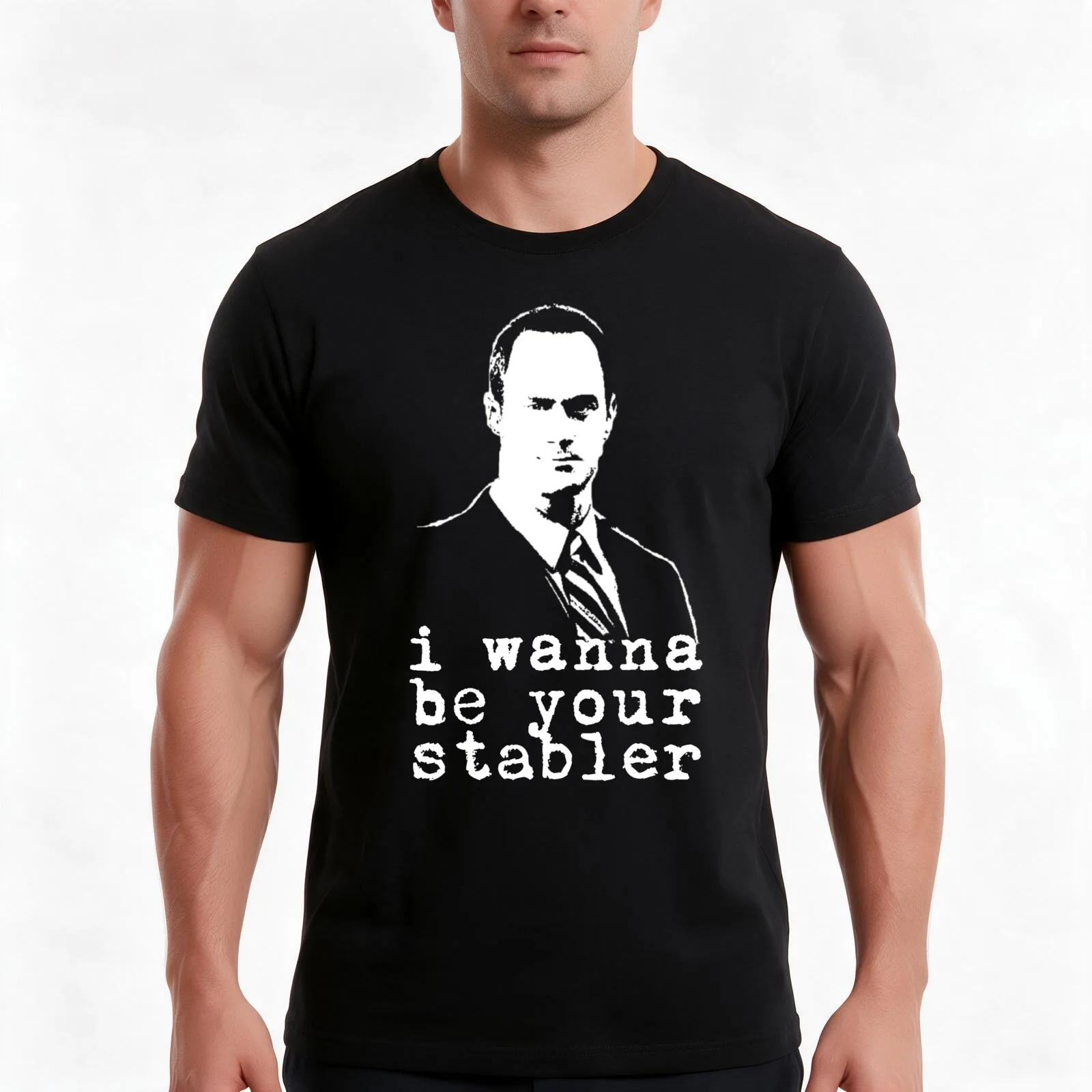 Law and Order SVU - I Wanna Be Your Stabler T-Shirt, Summer Casual Cotton Tee, Oversized Streetwear Tops, Vintage Graphic Print