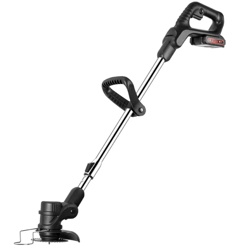 24V Rechargeable Handheld Electric Lawn Mower, High Power Grass Cutter, Light Home Grass Trimmer