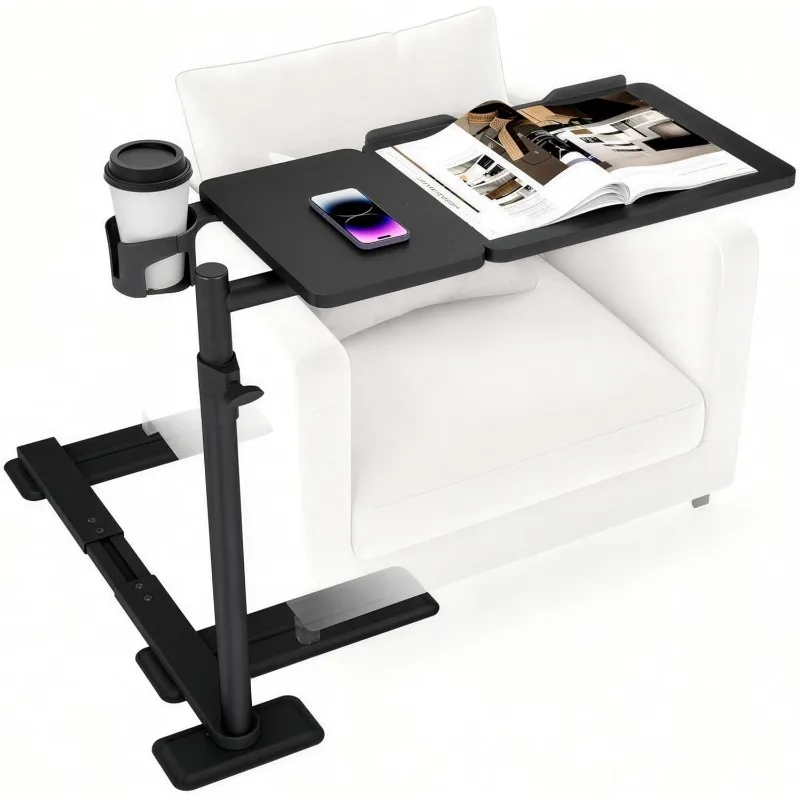 Bed desk removable laptop computer table, liftable folding study table sofa edge