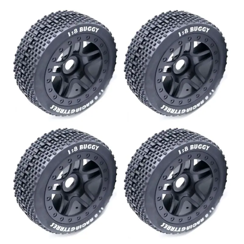 111Mm 1/8 Scale RC Off Road Buggy Tires Wheel 17Mm Hex For ARRMA Typhon Redcat Team Losi Kyosho VRX HPI HSP Hobao