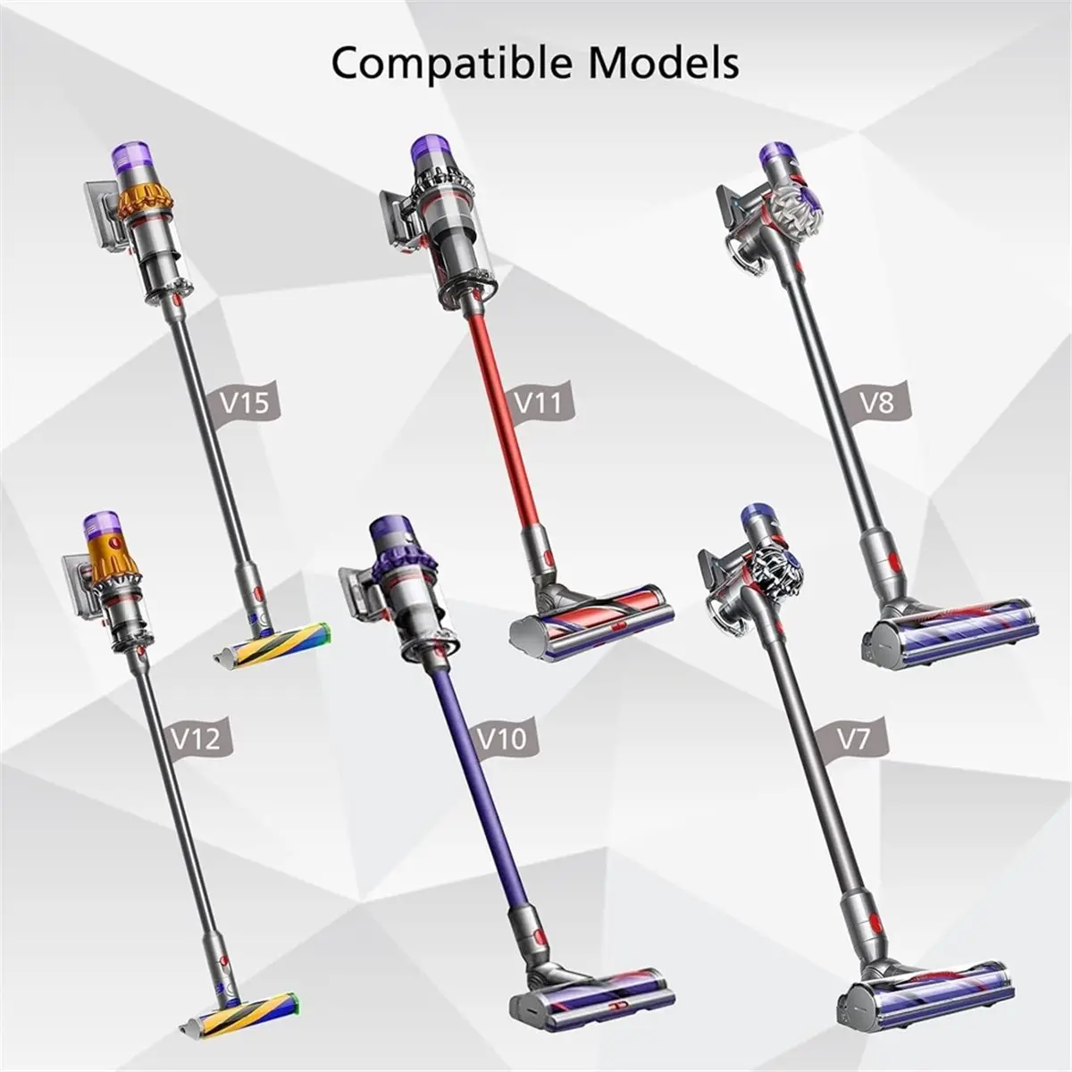 【BRILLIANT 】Attachments Kit for V15 V15s V9 V8 V11 V12 V10 V7 Gen5 Cordless Vacuum Cleaner,for Detect/Absolute/Outsize/Slim