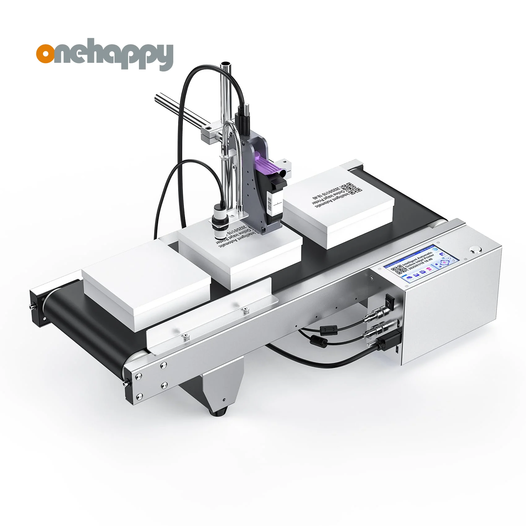 

Автоматическая струйная кодировочная машина с мини-конвейером, промышленным струйным принтером 2-12,7 мм для даты истечения срока годности, логотипа и этикеток и т. д.